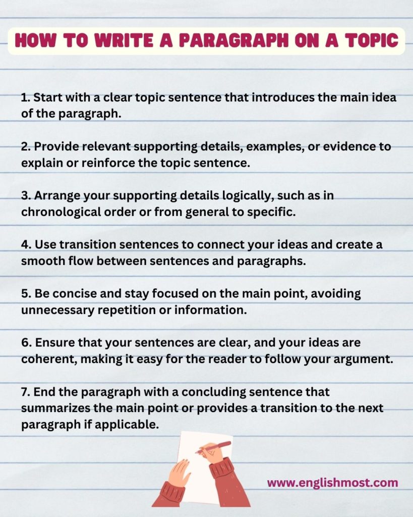 writing topics, how to write a paragraph on a topic, paragraph writing, essay writing