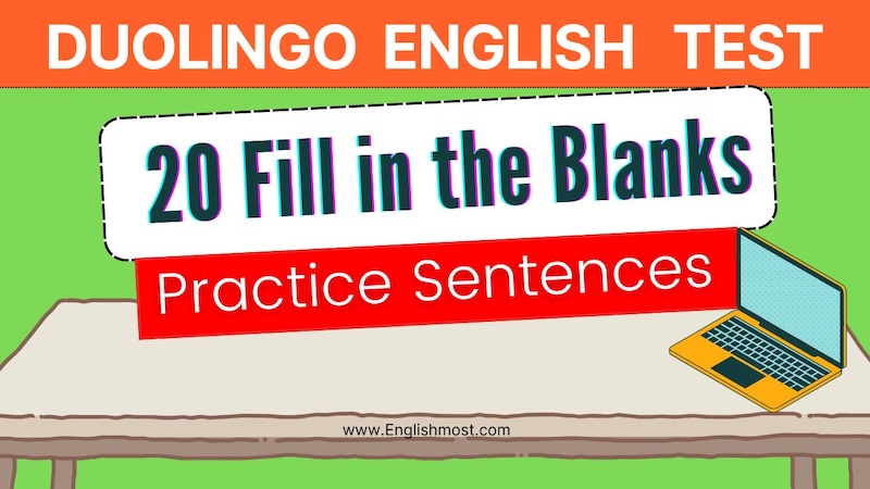 20 fill in the blanks